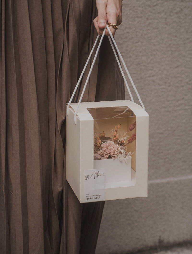 七夕情人節限定品 【 It's Sat x 浪花聯名款 】桌花擴香組 x 手工水泥杯