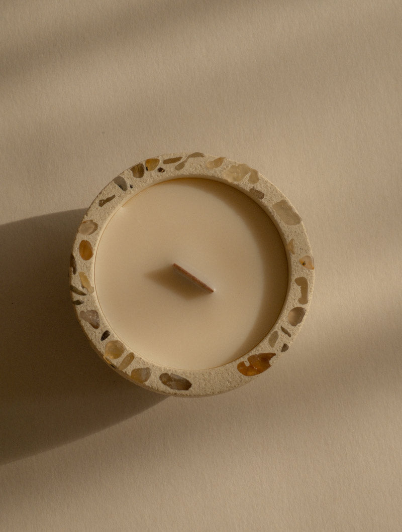 ● Lab.系列 四入優惠組 ● 水晶款 - 木質調與花香調 一次買齊組合 水泥香氛蠟燭